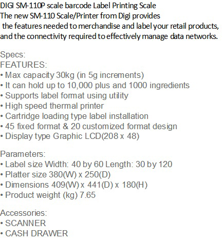 sm110 specs